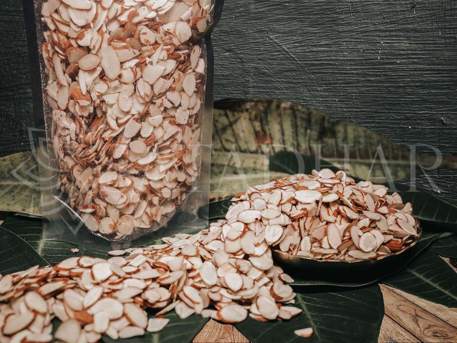 Premium Quality Crispy Almond Slices | Crispy Badam Flakes - Satadhar Sweets - Image 2