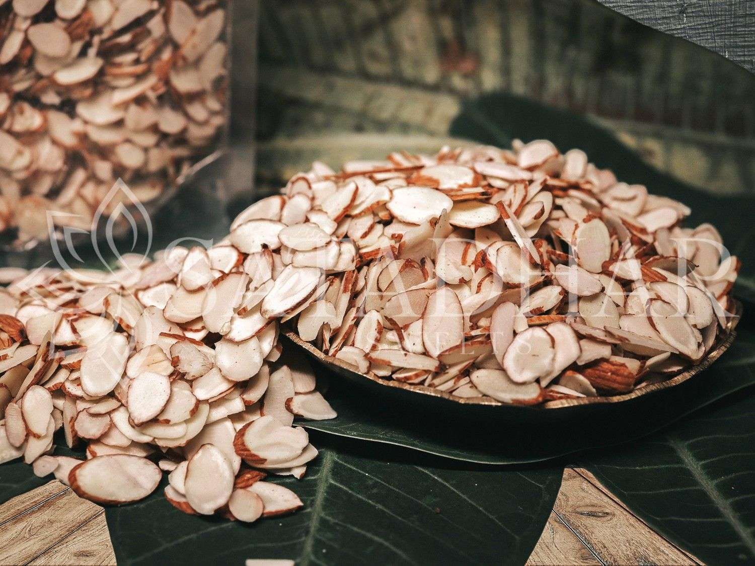 Premium Quality Crispy Almond Slices | Crispy Badam Flakes - Satadhar Sweets