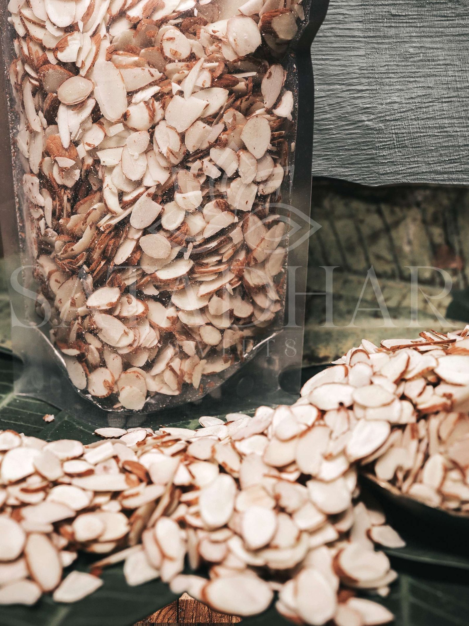 Premium Quality Crispy Almond Slices | Crispy Badam Flakes - Satadhar Sweets - Image 4