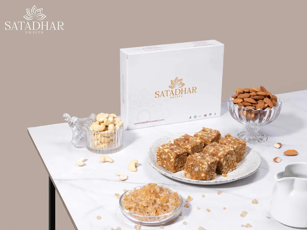 SUGAR FREE ADADIYA PAK WITH JAGGERY GUJARATI SWEET- SATADHAR SWEETS