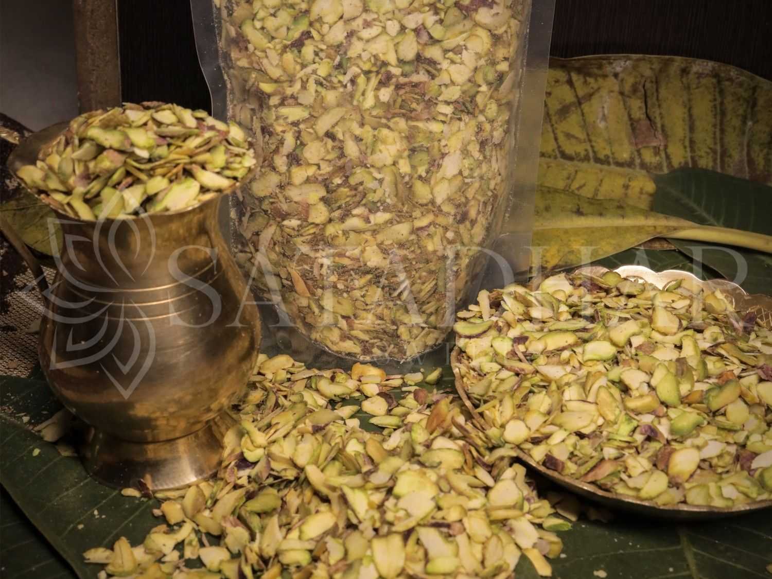 Delicate Pistachio Slices | Premium Quality Pista Slice | Pistachios Flakes - Satadhar Sweets - Image 2