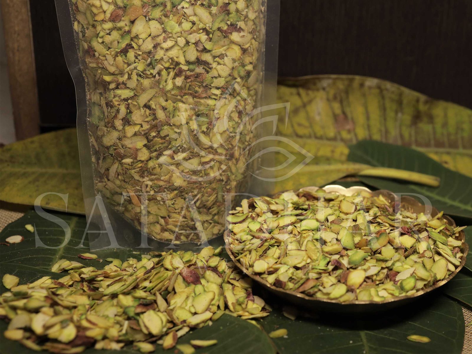 Delicate Pistachio Slices | Premium Quality Pista Slice | Pistachios Flakes - Satadhar Sweets - Image 3